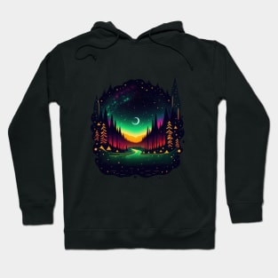 Galactic Forest - Black BG Hoodie